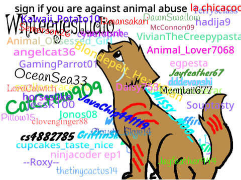 Sign If You Are Against Animal Abuse!!! 