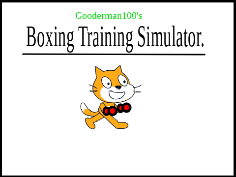 boxing training simulator (ALPHA)
