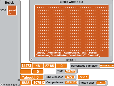 Bubble Sorter (Number Orderer) With Mean Median Range and Standard Deviation Calculator