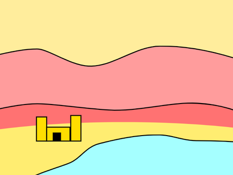 sand castle- a parallax