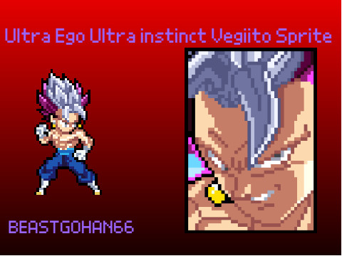 Ultra ego Instinct Vegito Sprite Free