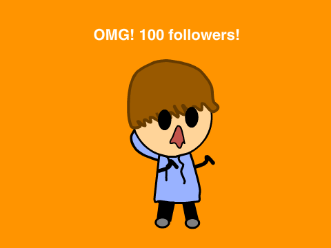 100 followers guys! :D