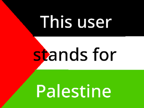 This user stands for Palestine remix