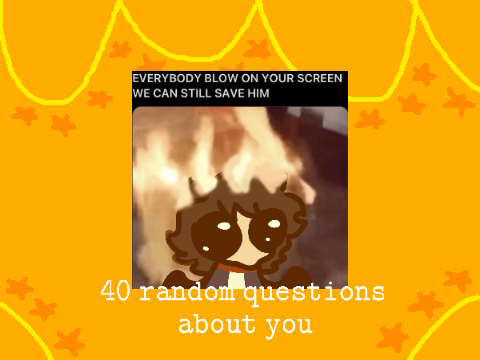 ✨ 40 random questions about you ✨  remix