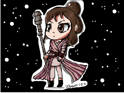 Chibi Rey Star Wars Fan Art