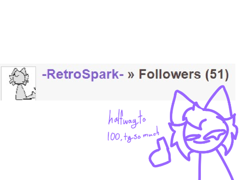 ty for 50+ follows