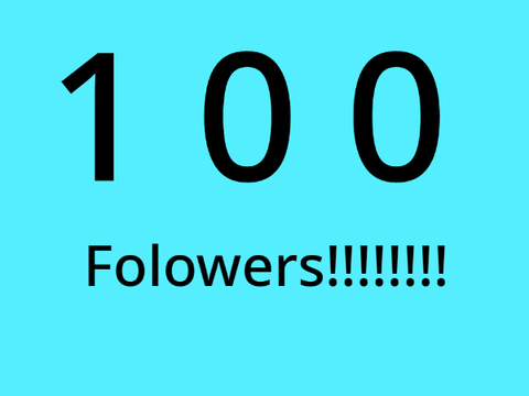 ~100 followers!!!~
