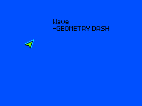 Wave from Geometry dash