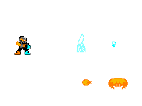 FrostBlaze Man sprites and AI demo