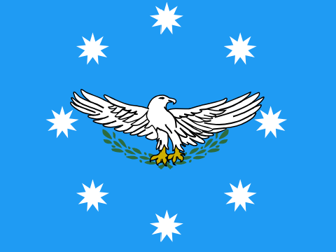 The flag of the proud Aetoric Military
