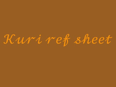 Kuri ref sheet