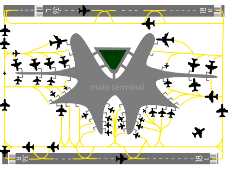 single terminal airport design