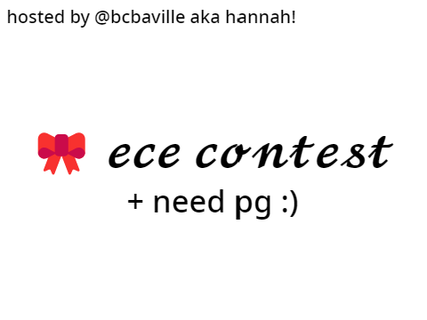 ꔫ ece contest ♡