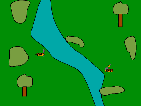2 player movement based aiming