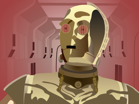 Evil C3PO(Star Wars Art)