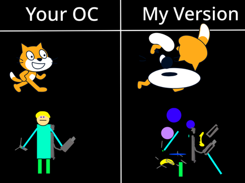 I will make your OC glitched.