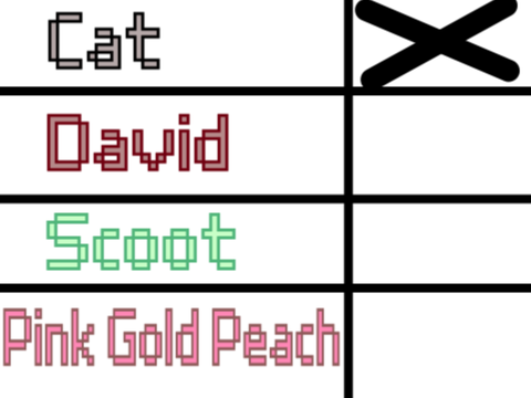(Pink Team)Episode four voting ballot remix