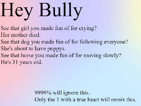 Hey, Bullies! remix remix remix remix remix