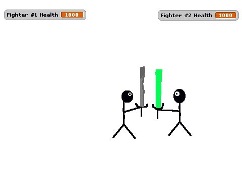Stick figure fight