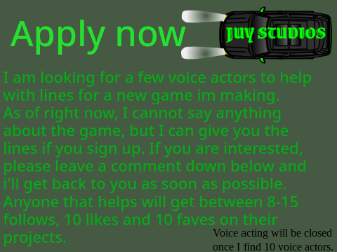 Voice acting needed #Job #actor #follow #voice