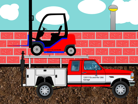 Our new forklift and truck 