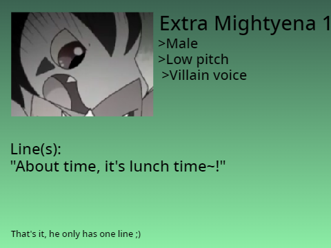 VA for Extra Electrabuzz and Mightyena 1