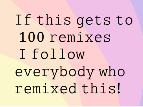 Remix this for a follow! remix-2