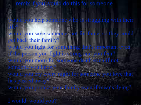 remix if you would… remix remix remix remix