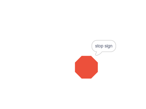 The impossible 'when stop sign clicked'