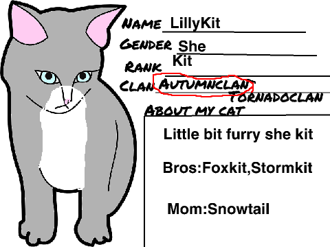   Signup sheet for AutumnClan and TornadoClan remix