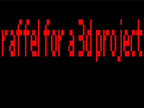 raffel for a 3d project