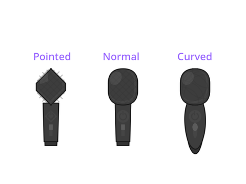 Make your OC pointed and curved