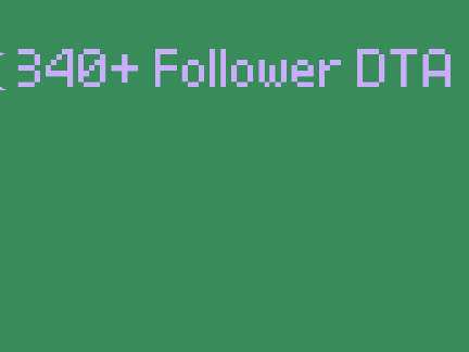 ☾ 340+ Follower DTA ☾