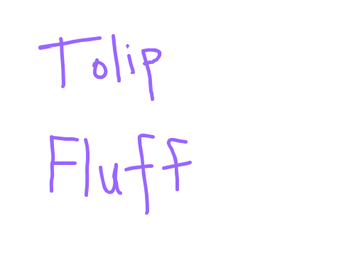 Tolip fluff in human form
