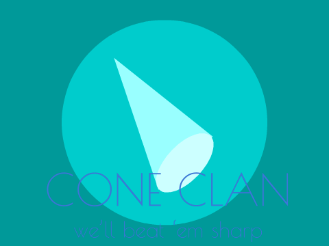 Scrathc Shapes Cone Team Flag