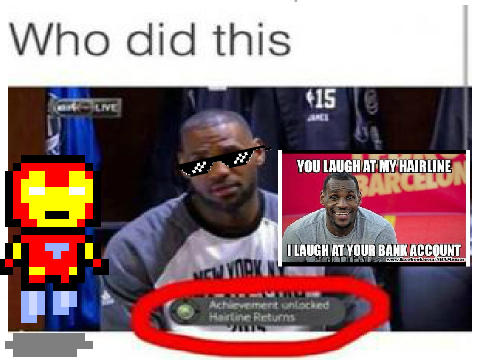 Lebron's Hairline tho