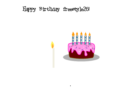 Happy Birthday freestyle26!