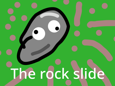 The rock slide v1.1 only 3 sprites