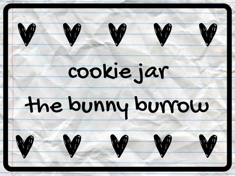 Ꮺ࣭۪ cookie jar ꕥ the bunny burrow ⤵︎