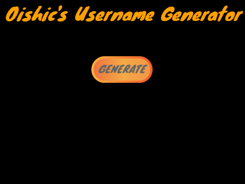 Username Generator