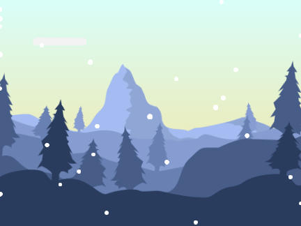 Mountain art parralax