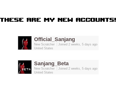 I HAVE NEW ACCOUNTS!