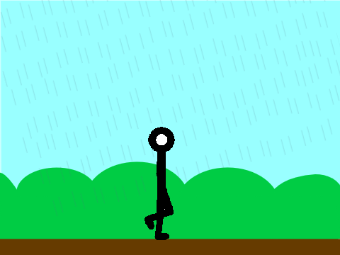 walking in rain