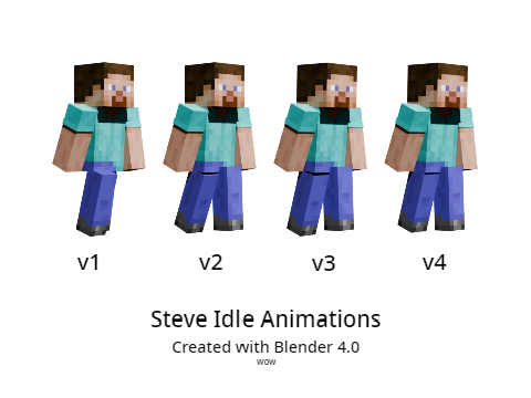 Steve Idle Animations