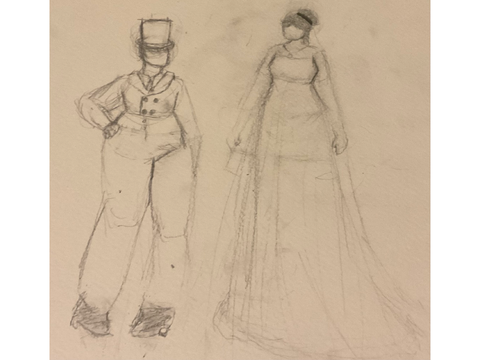 Raven and Sunny’s wedding outfits