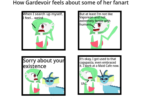 How Gardevoir feels about some her fanart