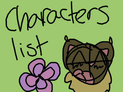 ⚘ characters list ⚘