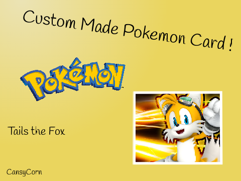 Custom made Tails card