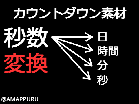 カウントダウン素材