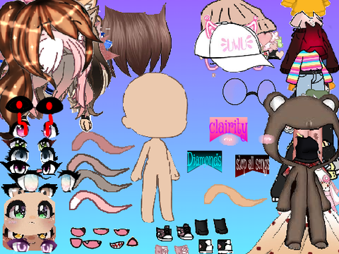 Gacha life dress up (UPDATED)